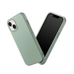 RhinoShield Coque Compatible avec [iPhone 14/13] | SolidSuit - Coque Fine avec Technologie d'absorption des Chocs et Finition Premium Matte - Vert Sauge