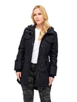 Brandit Womens 9476 Fishtail Parka, Black, XXL UK