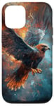 Coque pour iPhone 12/12 Pro Majestic Falcon Hawk Art Nature Cadeau pour amoureux de la nature