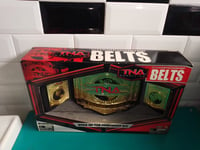 2010 Figurine jakks pacific world tag team championship belt belts TNA wrestling