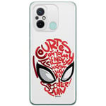 ERT GROUP Coque de téléphone Portable pour Xiaomi REDMI 12C/ REDMI 11A Original et sous Licence Officielle Marvel Motif Spider Man 022 adapté à la Forme du téléphone Portable, partiel imprimé