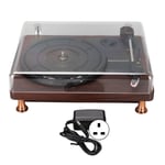 (UK Plug) Record Player MDY-1305A Vinyl Record Player 3 Speeds Wood