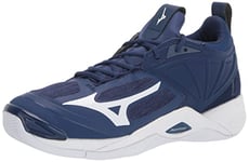 Mizuno 430294.5100.13.1000 Wave Momentum Chaussures de Volleyball pour Femme Pointure 42, Bleu Marine/Blanc, 41 EU