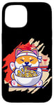 Coque pour iPhone 15 Art japonais et ours panda japonais Ramen