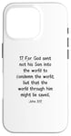 iPhone 16 Pro John 3:17 King James Bible Verse, KJV Case