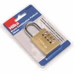 38mm Brass Combination Padlock 4 Digit Heavy Duty Outdoor Travel Luggage Locker