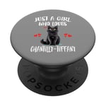 Just A Girl Who Loves Chantilly-Tiffany Cats PopSockets Adhesive PopGrip