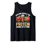 Building Muscle One Protein Shake at a Time Weight Lifting Tank Top