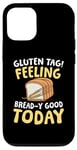 Coque pour iPhone 12/12 Pro Étiquette gluten Se sentir bien aujourd'hui pour un régime sans pain