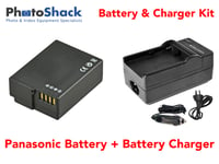 Charger & Battery Kit for Panasonic / Lumix Cameras