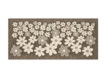 BIANCHERIAWEB Tapis de Cuisine Lavable et antidérapant - 55 x 115 cm - Motif Floral - Fabriqué en Italie