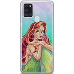 ERT GROUP mobile phone case for Samsung A21s original and officially Licensed Disney pattern Ariel 004 optimally adapted to the shape of the mobile phone, case made of TPU