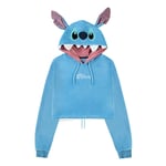 Lilo & Stitch Cropped Sweater À Capuche Stitch (Xxl)