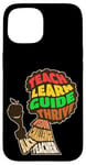 iPhone 15 Afro Teacher African American Inspirational Word Cloud Case