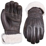 Five 830613 Gants de Moto Hiver Femme Montana, Gants Moto Vintage Custom, Homologués CE 1KP, Tactiles, Marron, XL