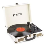 Fenton RP115G retro skivspelare med Bluetooth och USB - Cream, Skivspelare Fenton RP115G retro skivspelare med Bluetooth och USB - Cream