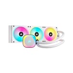 Corsair iCUE LINK H150i 360mm RGB Liquid AIO CPU Cooler - White With QX120 RGB F