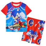 Sonic The Hedgehog Boy Baddräkt Badkläder Barn T-shirt Shorts Set - Perfet Red 120CM