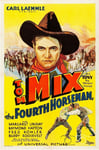 FILM TOM MIX FOURTH HORSEMAN Rokl - POSTER HQ 60x90 d'une AFFICHE CINéMA