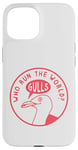 Coque pour iPhone 15 Jeu de mots amusant en forme de mouette : « Who Run The World? Gulls! »