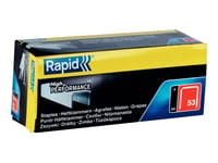 Rapid 11857050, Klammerpaket, 8 Mm, 5000 Häftklamrar, R53, R153, R253, R353, R453, Ms2.1, Ms4.1, Alu610, Alu753, Alu853, Alu953, E100, Esn530, Btx530,..., 50 Mm, 120 Mm