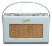 Roberts Radio RD60 Revival Retro Radio DAB/DAB+/FM jusqu'à 120 heures d'autonomie - Bleu Pastel