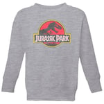 Jurassic Park Logo Vintage Kids' Sweatshirt - Grey - 5-6 Years - Grey