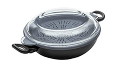 PRESTIGE - Nadiya Wok 4 en 1 – Batterie de cuisine – Antiadhésive – Intérieur sans PFOA – Passe au lave-vaisselle, au four et au réfrigérateur/congélateur