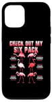 Coque pour iPhone 15 Pro Pink Flamingo Découvrez mon pack de six Funny Gym Bodybuilding