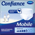 CONFIANCE MOBILE ABSORPTION 6 - Slip absorbant jetable pour incontinence urinaire, adulte. 14 pc(s)