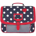 Cartable Tann's  Cartable 38  Charlotte Bleu a pois 38*29*15 cm