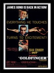 James Bond - Goldfinger - Official 30 x 40cm Framed Print - Sean Connery