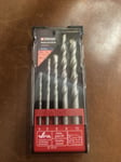 PARKSIDE MASONRY DRILL BIT SET 5 PIECE SET - CARBON STEEL WITH CARBIDE TIPS