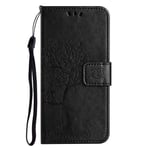 Trolsk Tree and Owl Wallet (iPhone 15) - Sort