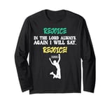 Empowering Christian Rejoice Bible Verse New Testament Gift Long Sleeve T-Shirt