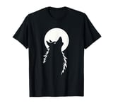 Wolf Howling At The Moon Wildlife Wolves Lovers Men Design T-Shirt