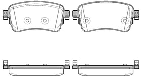 Bromsbelägg Remsa - Opel - Vivaro, Zafira. Peugeot - Expert, Traveller. Toyota - Proace. Citroen - Jumpy, Spacetourer. Fiat - Scudo (iii)