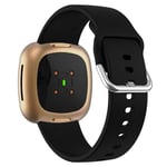 Fitbit Versa 3 Armband i silikon, svart