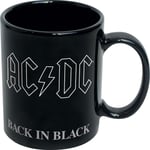 ICUP ACDC Back in Black 18 oz Black Ceramic Mug