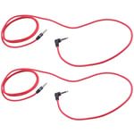 2pcs 3.5mm 1/8 Inch Male to Male 4 Pole Car AUX Audio Cord Cable Record9312