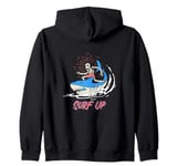 Surf Up Skeleton Surfer Zip Hoodie