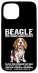 Coque pour iPhone 15 Beagle Professional Human Trainer Funny Beagle Dog Lovers