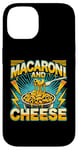 Coque pour iPhone 14 Macaroni and Cheese Heavy Metal World Tour Hardcore Music