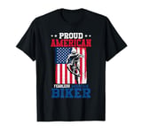 Patriotic Living the American Dream Bicycle Cycling Cyclist T-Shirt