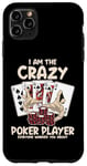 Coque pour iPhone 11 Pro Max Joueur de poker fou Texas Holdem Poker Hands Player Poker