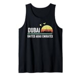 Dubai Souvenir Skyline UAE United Arab Emirate Reminder Tank Top