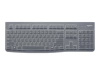 Logitech K120 - Clavier (couvercle en silicone) - USB - Français