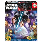 Educa 500 Star Wars Classic 3D Lenticular Puzzle, 20052, Varié