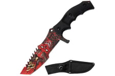 SE Tactical - Heavy Duty Kniv - Red Devil Motiv Turkniv med Slir