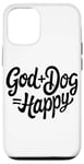 Coque pour iPhone 14 Pro Dieu plus chien, c'est l'amour heureux, Dieu, les chiens et la vie